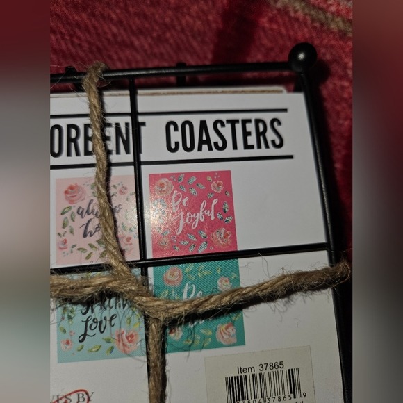 DONATING 11/15/24 ✨️Clearance✨️ Primatives by Kathy Be Joyful coaster set NWOT - Picture 9 of 14